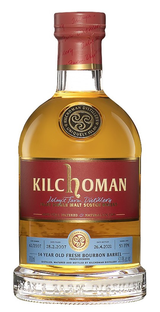 Kilchoman 14 ans Bourbon Barrel French Exclusive
