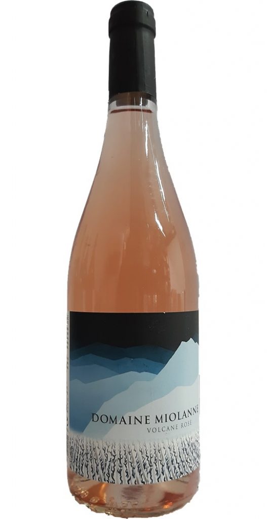 Bouteille de Côtes d'Auvergne rosé du Domaine Miolanne